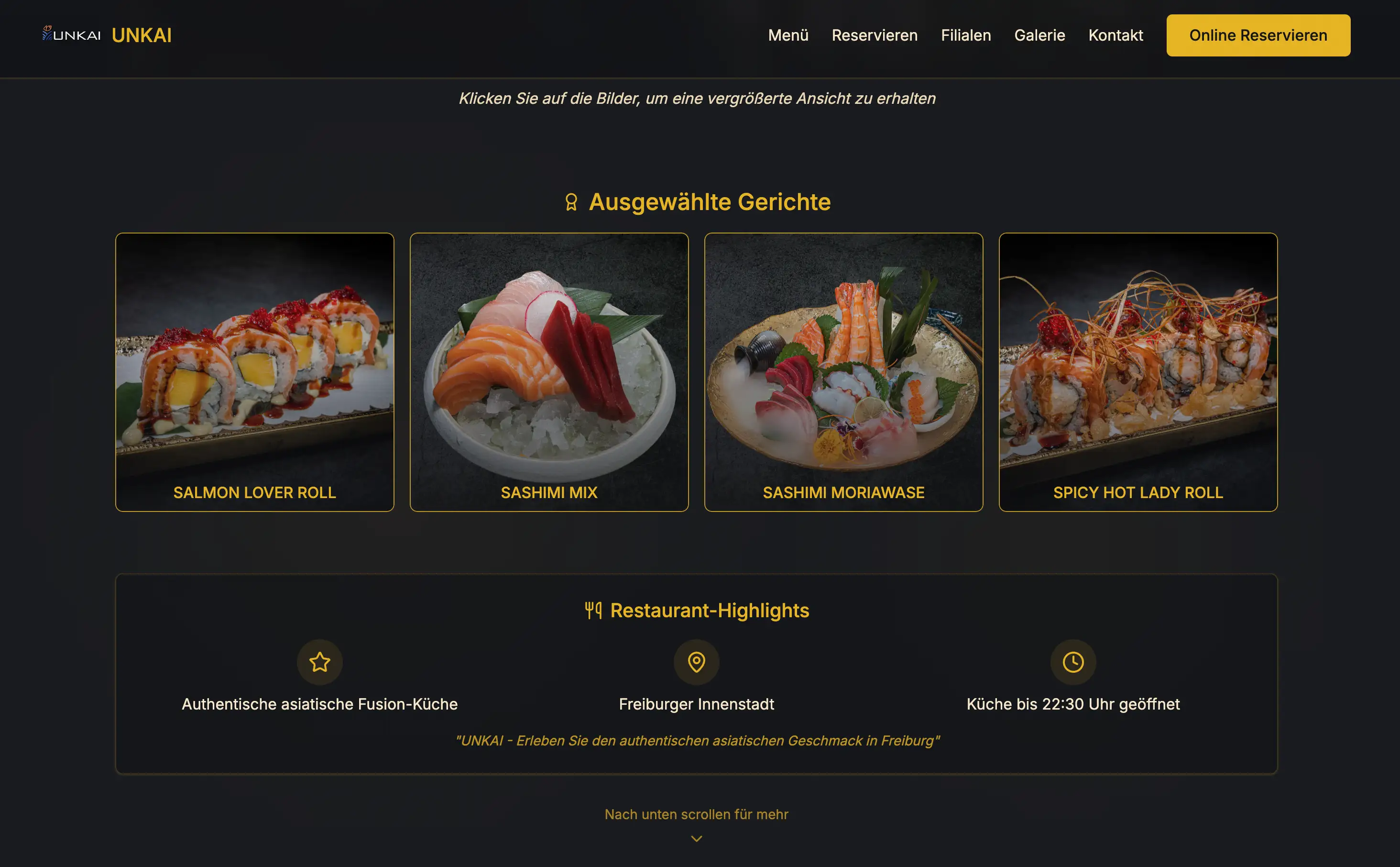 UNKAI Website Screenshot 2